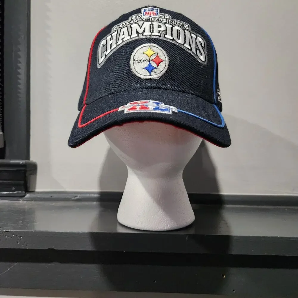 VTG Pittsburgh Steelers NFL 2005 AFC Conference Champions Super‎ Bowl XL Hat Cap